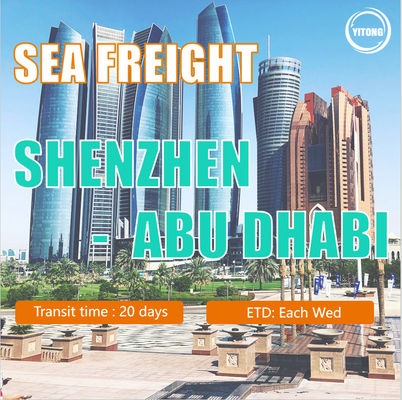 Logistik Kargo Laut Profesional yang menyediakan pengiriman jalur langsung dari Shenzhen Shanghai dan pelabuhan lain ke Abu Dhabi
